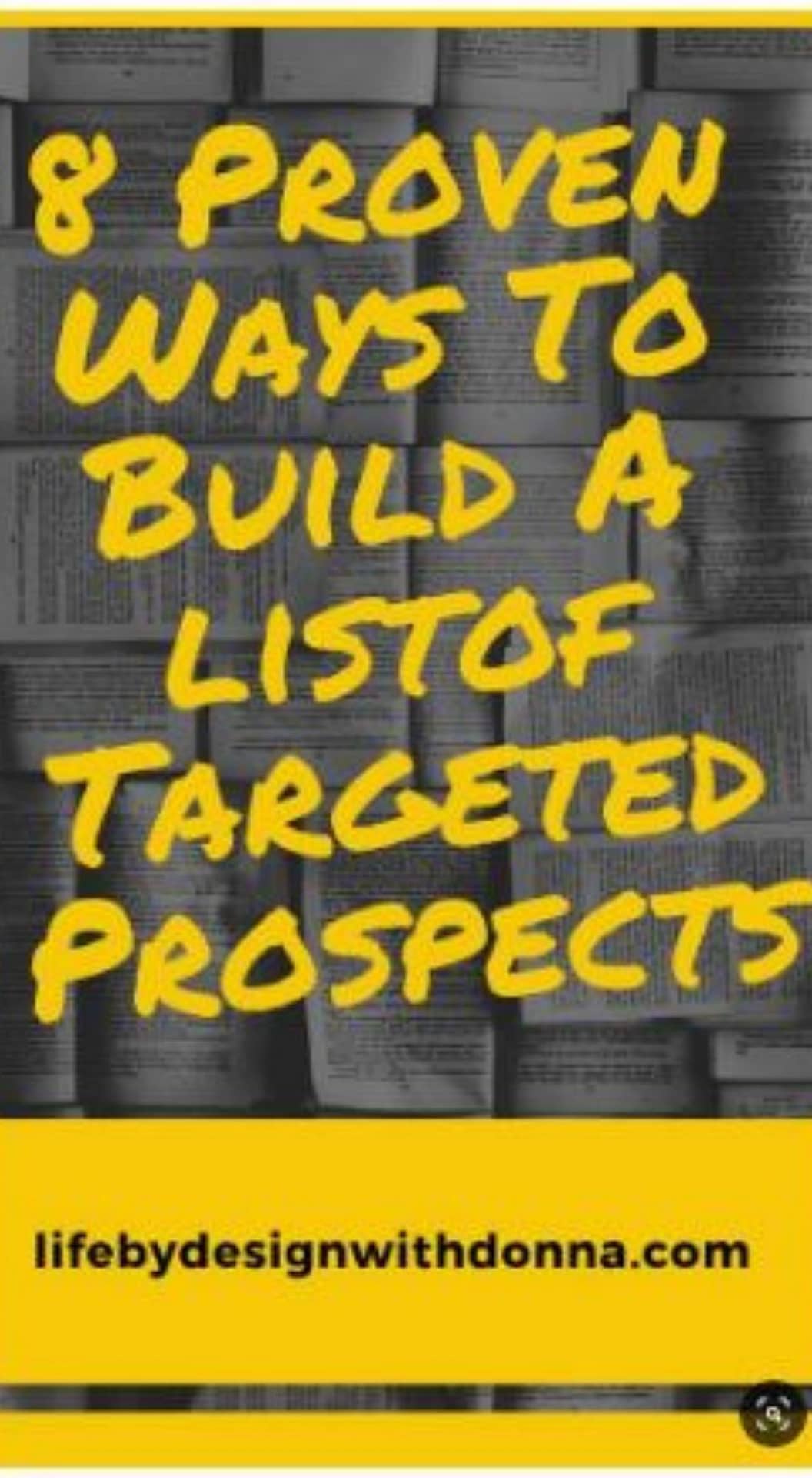 8  Proven Ways To  Build A list of  Targeted Prospects And Ready Buyers Using Facebook