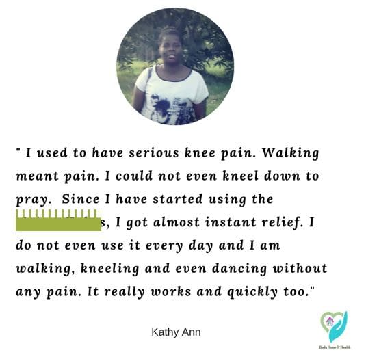 Customer Testimonial about joint pain relief